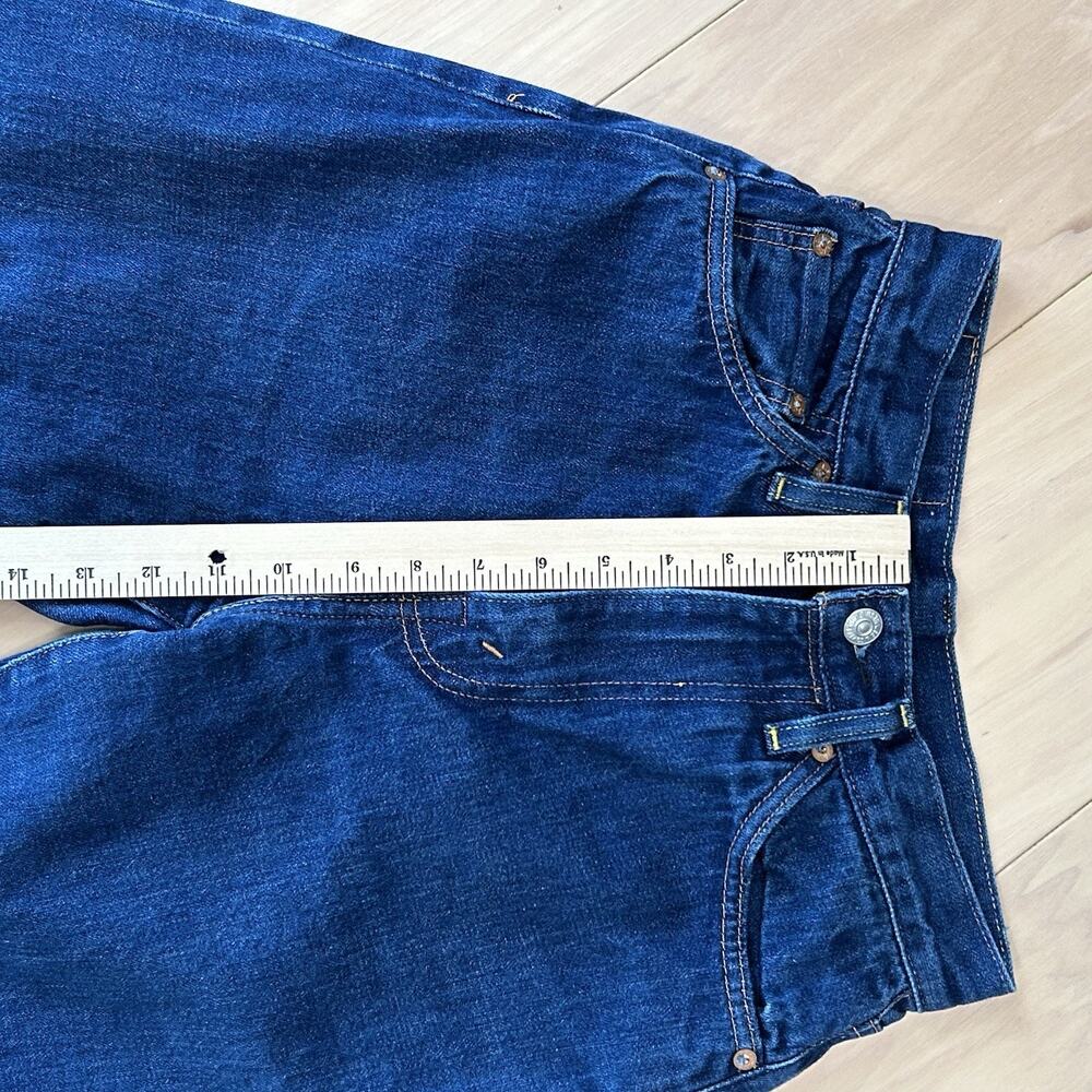 Levis Vintage Clothing 701 - 1950 Model Selvedge Denim Jeans Size 25x25 - Picture 9 of 11